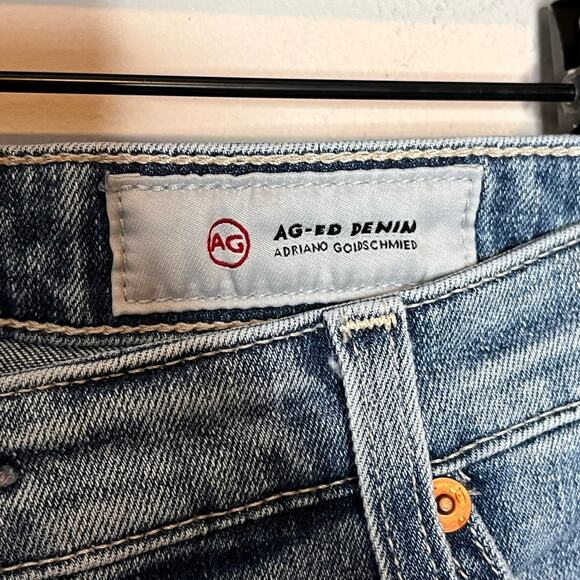 AG Adriano Goldschmied Jeans Jodi Crop High-Rise Slim Flare Size 31 - Picture 6 of 9